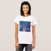 T-shirt Whippet bleu (Devant entier)