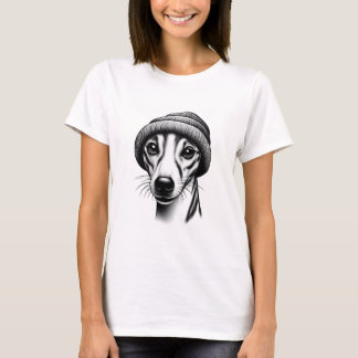 T-shirt Whippet dans une Beanie