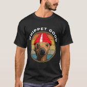 T-shirt Whippet Good Funny 80's Music Chien (Devant)