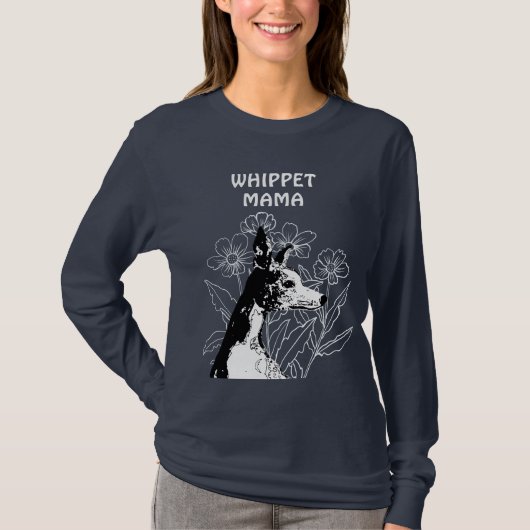 T-shirt Whippet MAMA (Devant)