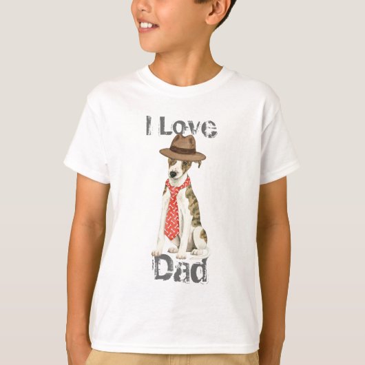 T-shirt Whippet Papa (Devant)