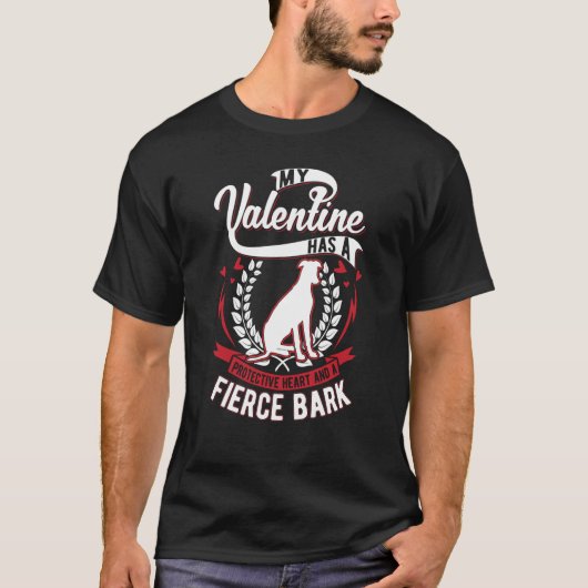 T-shirt Whippet Valentine's Day English Whippet  1 (Devant)