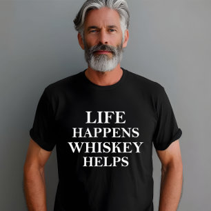 T-shirt Whiskey aide à drôles de paroles d'alcool