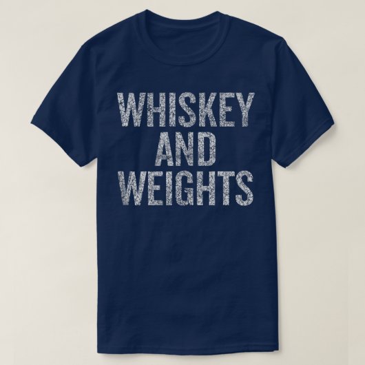 T-shirt Whiskey And Weights No Carbs Baby Funny Cool (Design devant)