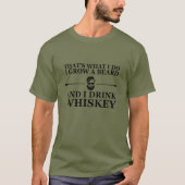 T-shirt Whiskey cite de drôles de paroles barbus (Devant)