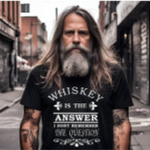 T-shirt Whiskey cite d'étranges paroles d'alcool