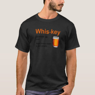 T-shirt Whiskey Definition Magique Eau Brown Pour Les Pers