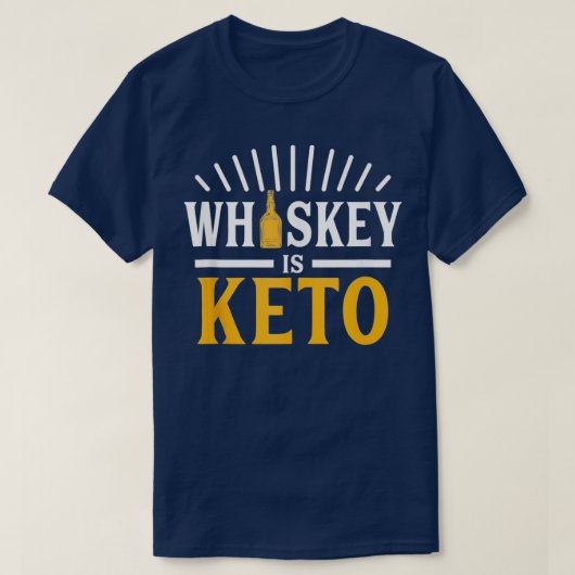 T-shirt Whiskey is Keto (Design devant)