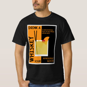 T-shirt Whiskey Sour Cocktail