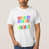 T-shirt Whiskey Stright (Devant)