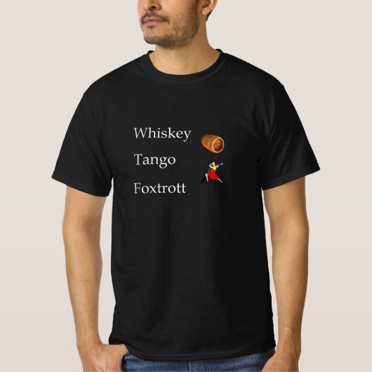 T-shirt Whiskey, Tango Foxtrot (Devant)