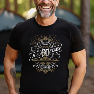 T-shirt Whiskey Vintage Mens 60e anniversaire