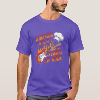 T-shirt Whiskinghrough the Flames of Rock girl