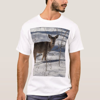 T-shirt Whisper d'hiver : Snowy Deer Tee