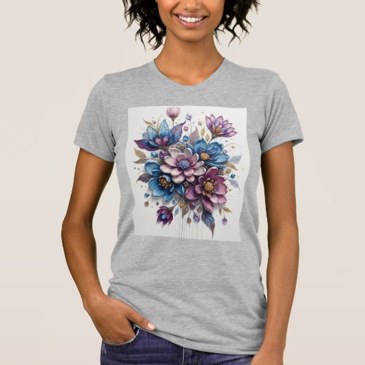 T-shirt Whisper of Spring Blooms (Devant)
