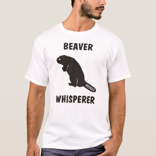 T-shirt whisperer de castor (Devant)