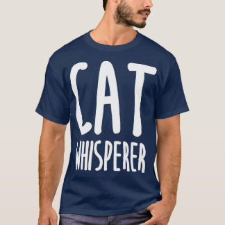 T-shirt Whisperer de chat drôle et mignonne chat