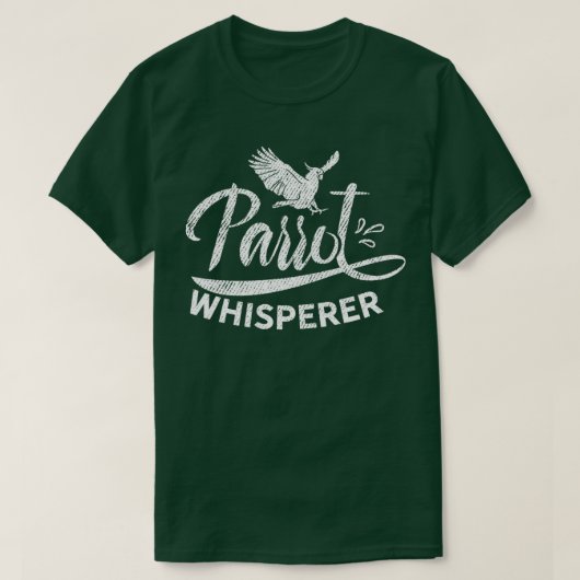 T-shirt Whisperer de perroquet (Design devant)