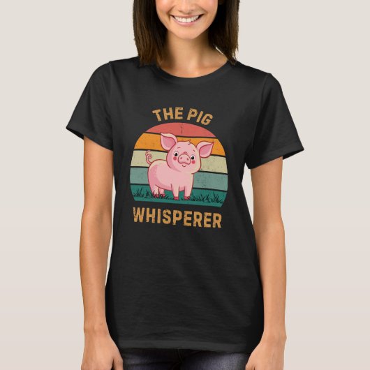 T-shirt Whisperer de porc (Devant)