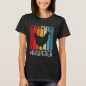T-shirt Whisperer de poulet rétro (Devant)