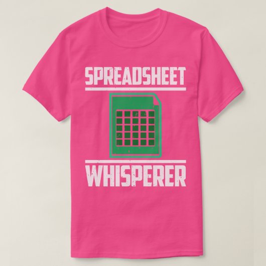 T-shirt Whisperer de Spreadsheet (Design devant)