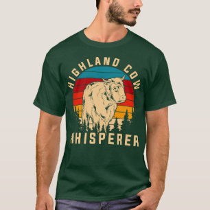 T-shirt Whisperer de vache écossaise Highland