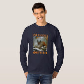 T-shirt Whisperer d'écureuil/Écureuil drôle en hiver (Devant entier)