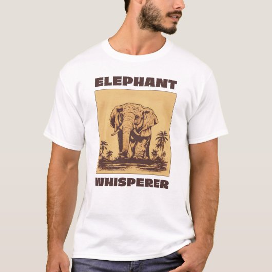T-shirt Whisperer éléphant (Devant)