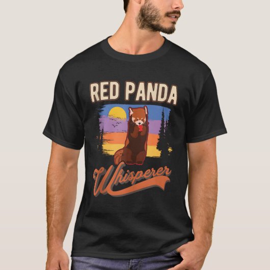 T-shirt Whisperer Panda Rouge (Devant)