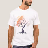 T-shirt Whispering Nature – Soft Romantic Tree  (Devant)