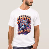 T-shirt Whispers Chat Whimsical Shhh Personne Ne S'En Souc (Devant)