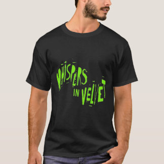 T-shirt Whispers en Velvet - Design esthétique néon gothiq