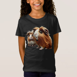 T-Shirt Whispers of Whiskers : Le Duet de Cochon de Guinée
