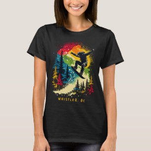 T-shirt Whistler Bc Canada Snowboardeur Snowboard Resort
