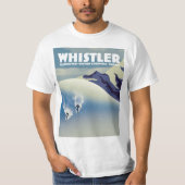 T-shirt Whistler British Columbia Canada Ski (Devant)