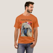 T-shirt White Afghan Hound (Devant entier)