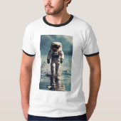 T-shirt "White Astronaut Graphic Tee : Stellar Style and G (Devant)