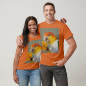 T-shirt White Bellied Caique Parrot With Wood Block Toy (Unisexe)
