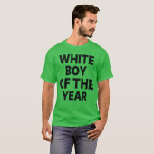 T-shirt White Boy ofhe Year Funny boy (Devant entier)