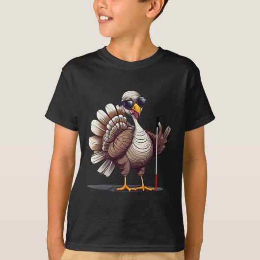 T-shirt White Cane Awareness Thanksgiving Coms Orientation (Devant)