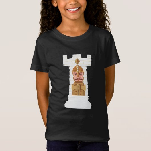 T-shirt White Chess Rook (Devant)