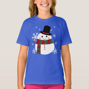 T-shirt White Christmas Snowman