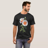 T-shirt White Desert Globemallow Sphaeralcea ambigua (Devant entier)