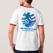 T-shirt White Divescover.com Tee (Dos)