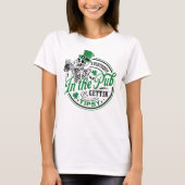 T-shirt White Green Dans le Pub & Gettin Tipsy St. Patrick (Devant)