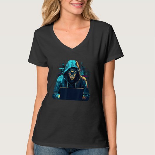T-shirt White Hat Hacker for Cyber Warrior and Ethical Hac (Devant)