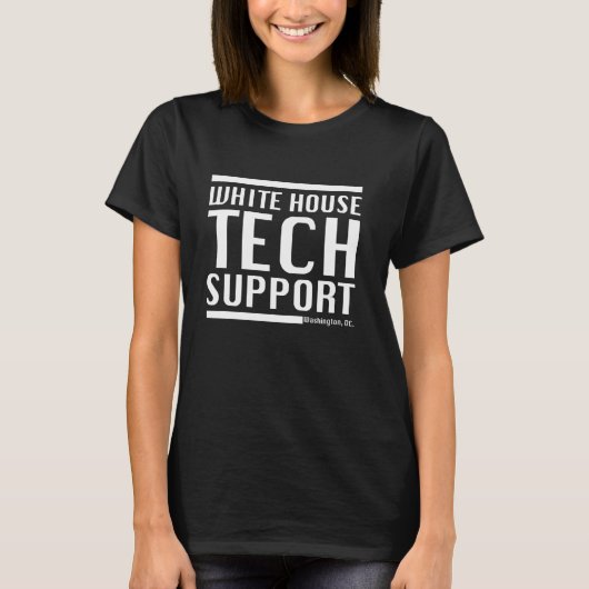 T-shirt White House Tech Support Washington Funny DOGE Ner (Devant)