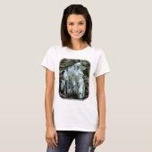 T-shirt White Indian Pipe Nature Fleur sauvage  (Devant entier)
