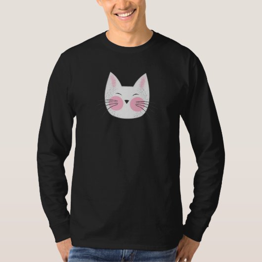T-shirt White Kitty Cat (Devant)