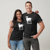 T-shirt White Labrador Retriever Papa (Unisexe)